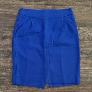 J. Crew Factory “The Pencil Skirt” in Cobalt Blue